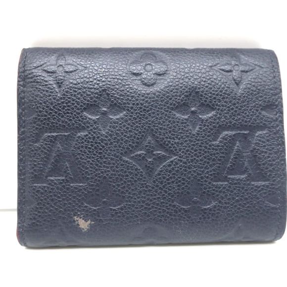 Louis Vuitton Victorine Wallet Navy Monogram Empreinte Leather - Picture 4 of 12